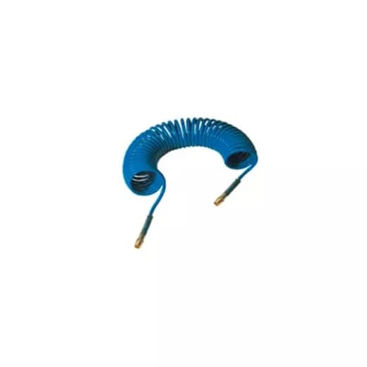 Manguera espiral de poliuretano de 3.5 m con terminal – Azul
