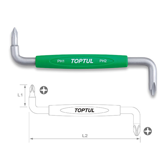 Destornillador - Cruz TT PH1xPH2    
