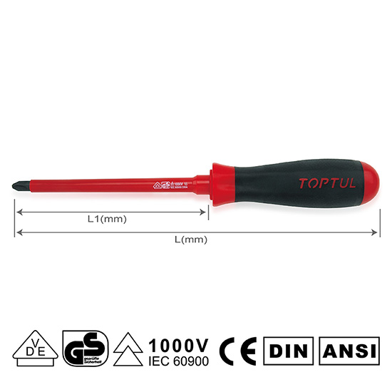 Destornillador Cruz PH1x100mm 1000 Volt