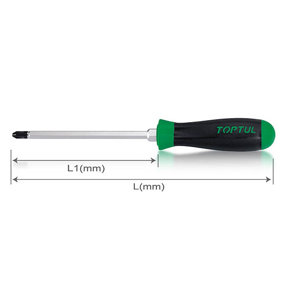 Destornillador Cruz PH1 c/ Hexagonal para Llave