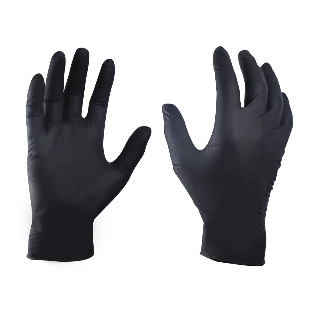 Guantes de Nitrilo  GE desechables L - NEGRO